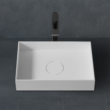 Раковина накладная Abber Stein AS2621 белая матовая