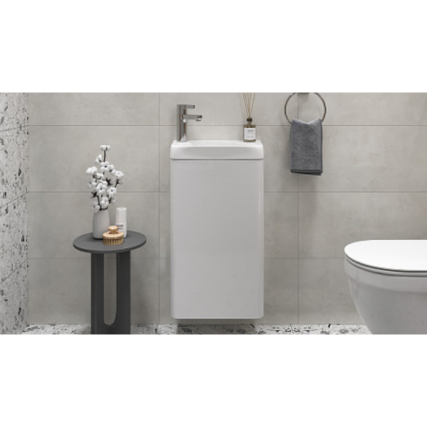 Тумба под раковину Velvex Bio 400-1-0 (Bio) tp.BIO.BIO.MAXI.40.1D белый глянец
