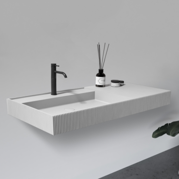 Раковина подвесная Abber Stein AS2628 белая матовая