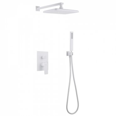 Душевая система Abber Weiss Insel AF8018FW белый матовый