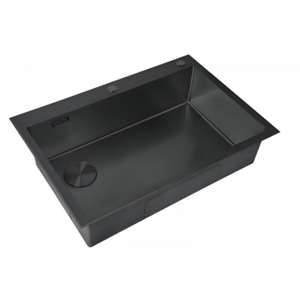 Мойка для кухни ZorG LUX 7551-L GRAFIT графит
