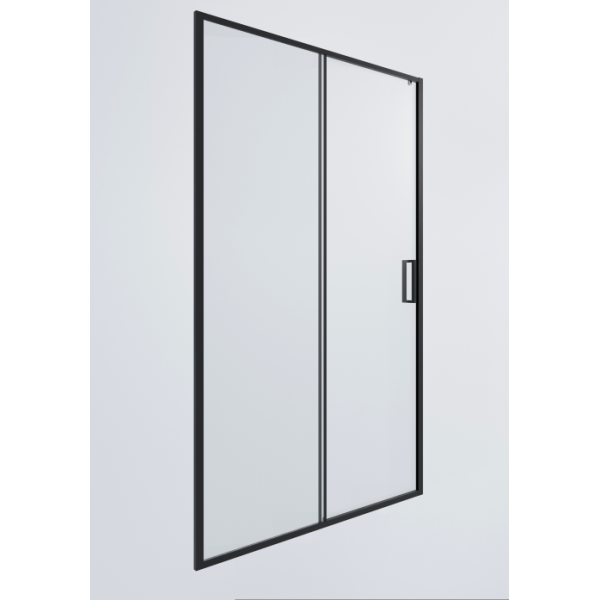Душевая дверь Timo TD-120/03C-6 1950*1200 профиль черный, стекло прозрачное T01