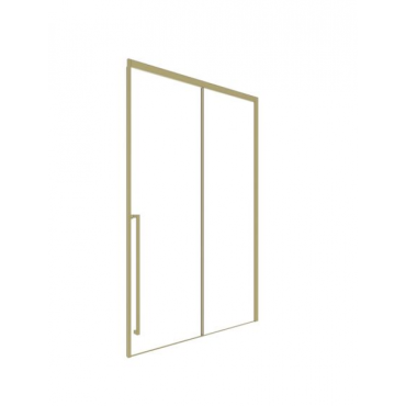 Душевая дверь Timo TDSS-120/17C-8L 1200*2000 профиль матовое золото, стекло прозрачное T52L