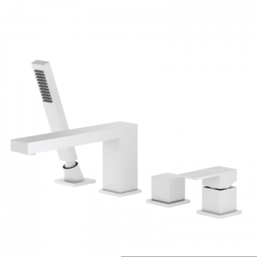 Смеситель для ванны с душем Timo Selene 2130/16Y белый матовый