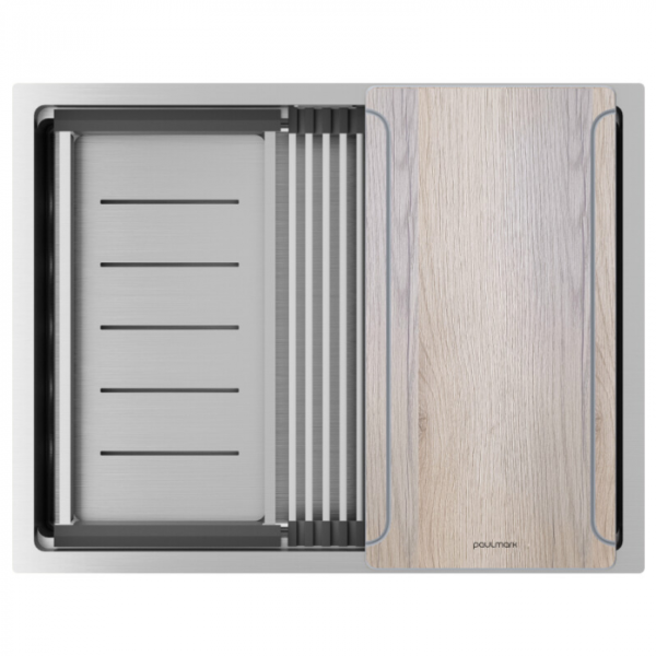 Мойка Paulmark NEXT-MULTI SINK 58 UNI PM785845-BS брашированная сталь