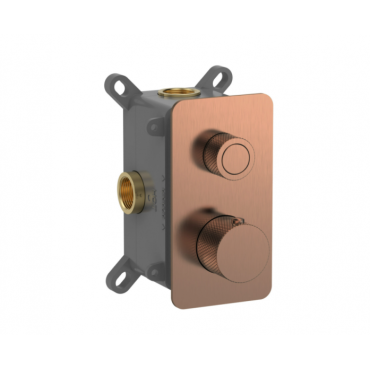 Встраиваемый термостат AQUAME AQM8810BC медь шлифованная