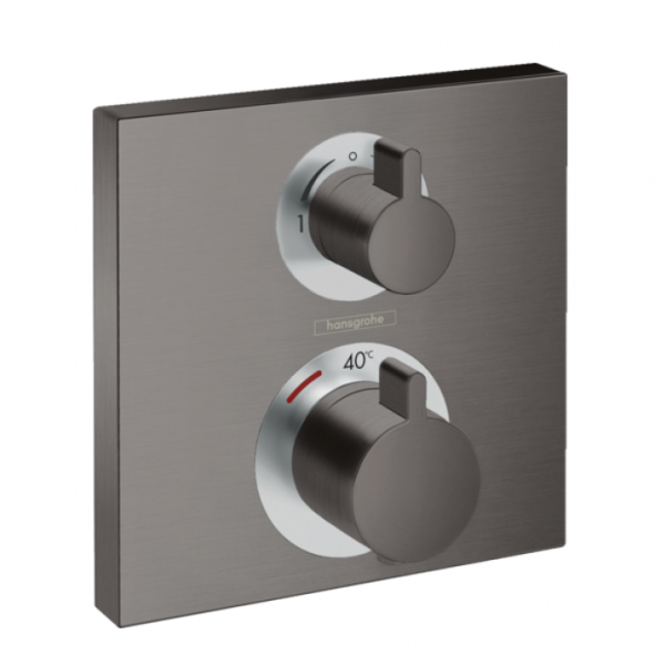 Термостат для ванны Hansgrohe Ecostat Square 15714340 шлифованный черный хром