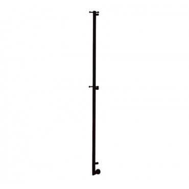 Полотенцесушитель электрический Margaroli Arcobaleno 616X 616XNOB-1650 с выключателем, черный матовый