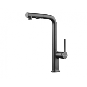 Смеситель для кухни Paulmark Neo Ne214419-GM вороненая сталь