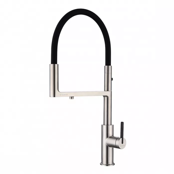 Смеситель для кухни Paulmark Tornado To213402-BS брашированная сталь