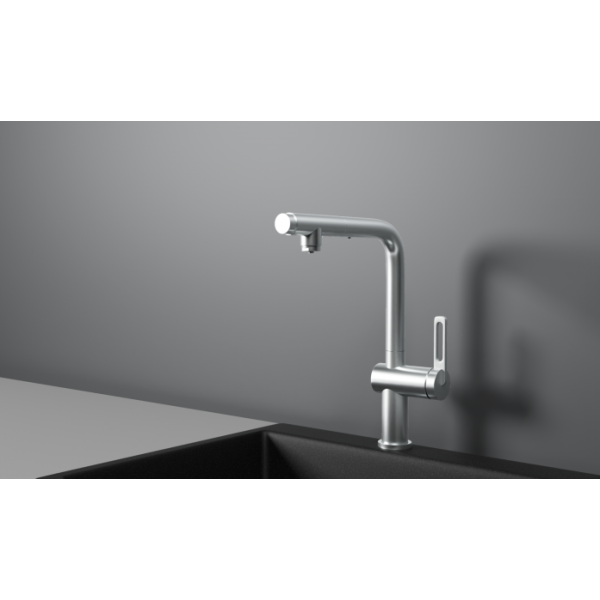 Смеситель для кухни Granula 8169 нержавеющая сталь