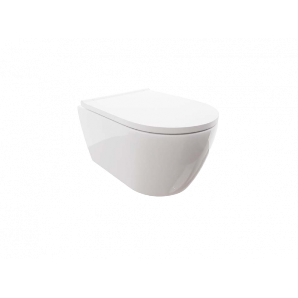 Унитаз подвесной AQUATEK Поларис AQ0700-00 с сиденьем, белый