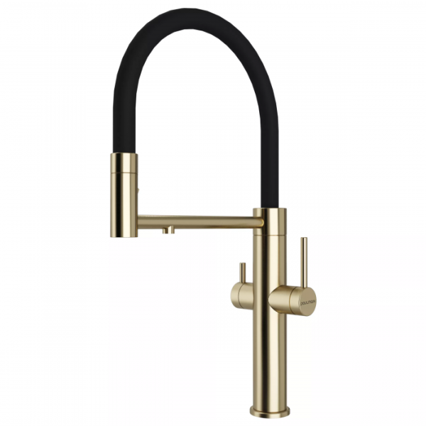 Смеситель для кухни Paulmark NEXUS Ne213999-LG светлое золото