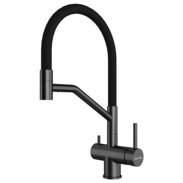 Смеситель для кухни Paulmark RUBERT Ru213175-GM вороненая сталь