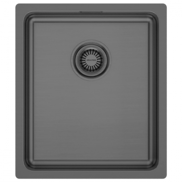 Мойка Paulmark VISTA 38 PM904438-GM вороненая сталь