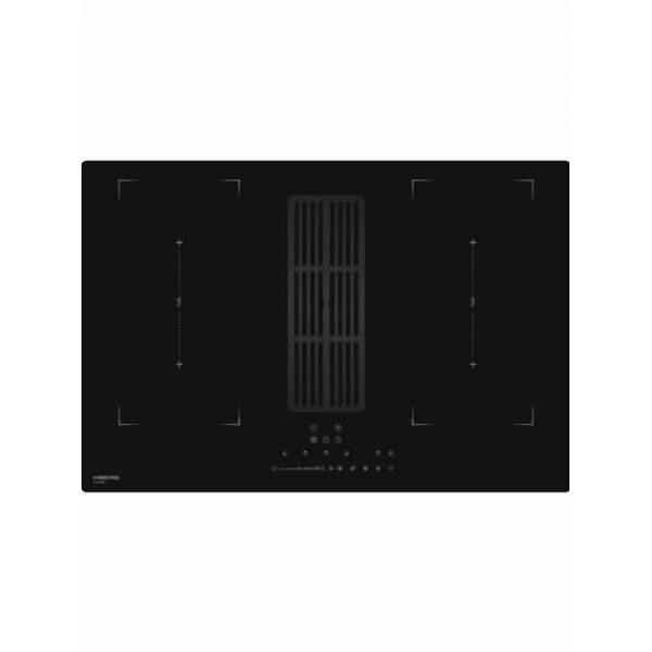 Индукционная панель с вытяжкой Hiberg i8-VM8 B (80см)