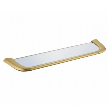 Полка стеклянная Abber Nord AA1555G золото матовое