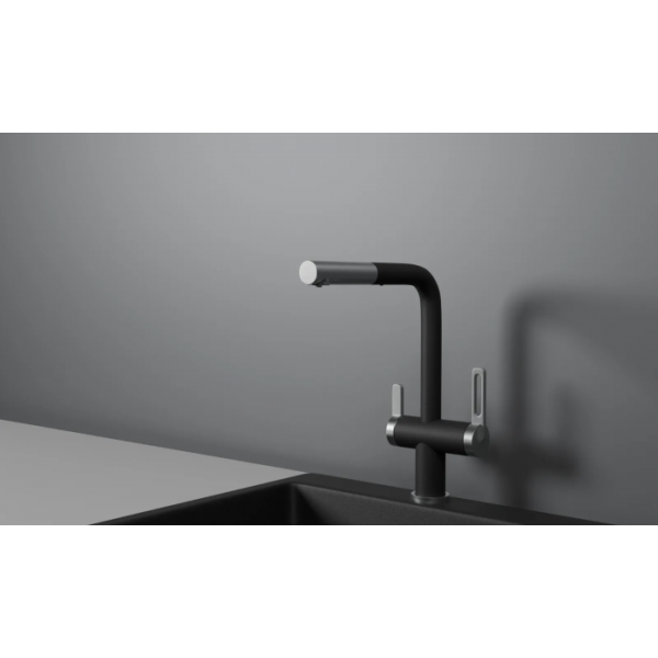 Смеситель для кухни Granula 8170 шварц