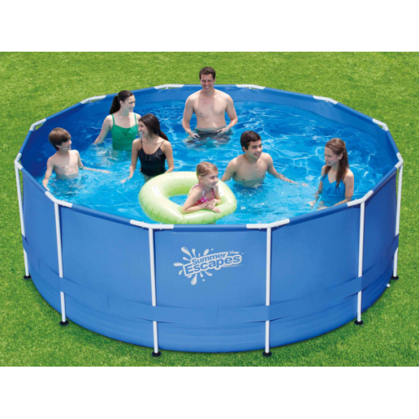 Каркасный бассейн Polygroup P20-1252-P 366х132 см ротанг