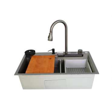 Мойка кухонная Stella Polar Оренсе KS754505 серый матовый Мойка кухонная Stella Polar Оренсе KS754505 серый матовый