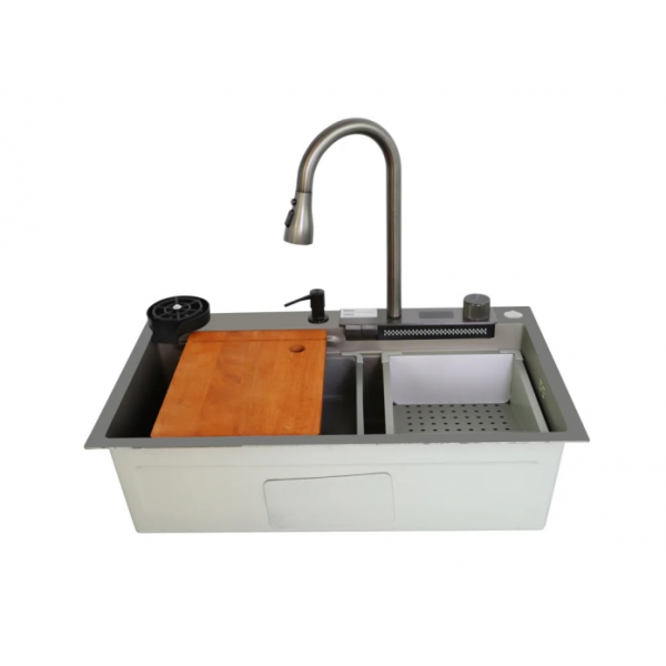 Мойка кухонная Stella Polar Оренсе KS754505 серый матовый