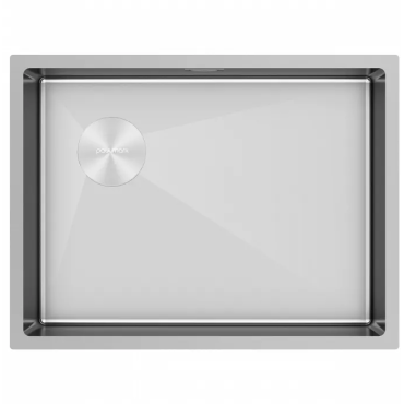 Кухонная мойка Paulmark Мойка нерж. сталь NEXT-SKEW 58-L UNI, PM885844-L-BS, брашированная нерж.сталь, 580х440мм, Paulmark