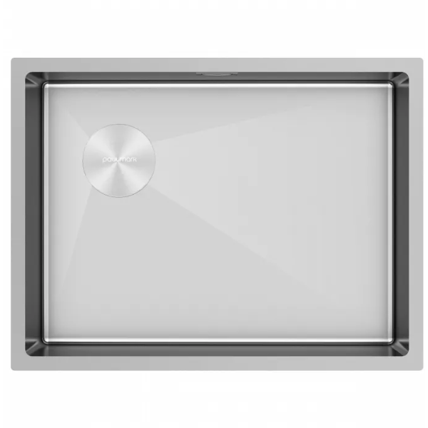 Кухонная мойка Paulmark Мойка нерж. сталь NEXT-SKEW 58-L UNI, PM885844-L-BS, брашированная нерж.сталь, 580х440мм, Paulmark