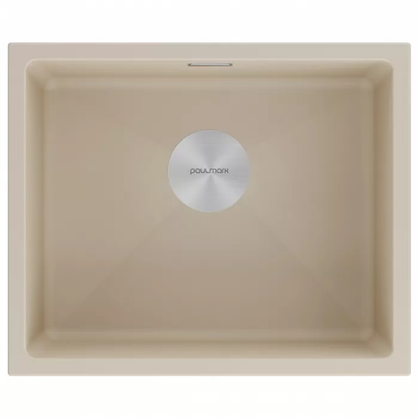 Кухонная мойка Paulmark Мойка LUMI 55UNI, IT-GRANIT, LU55-LA, латте, 555х460, Paulmark