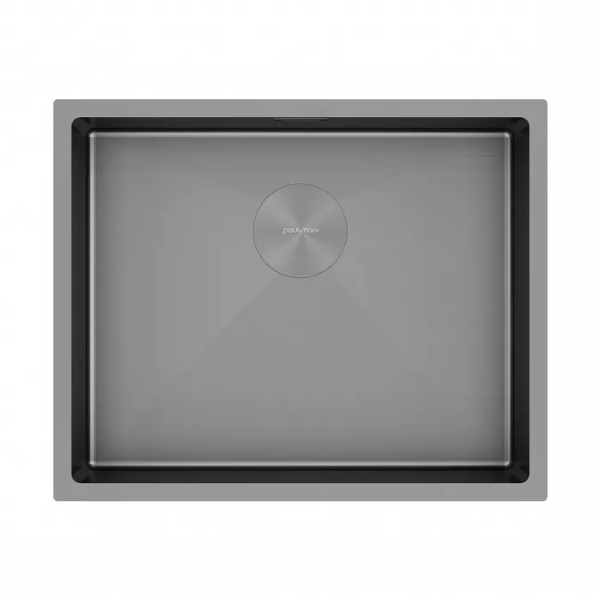 Кухонная мойка Paulmark Мойка нерж. сталь NEXT 54 UNI, PM215444-GM-M, матовая вороненая сталь, 540х440мм, Paulmark