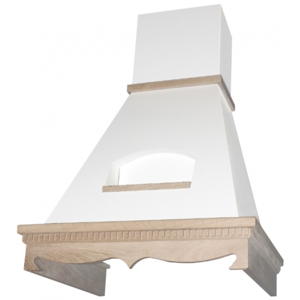 Вытяжка Elikor Бельведер 60 бежевый/дуб неокрашенный/гал