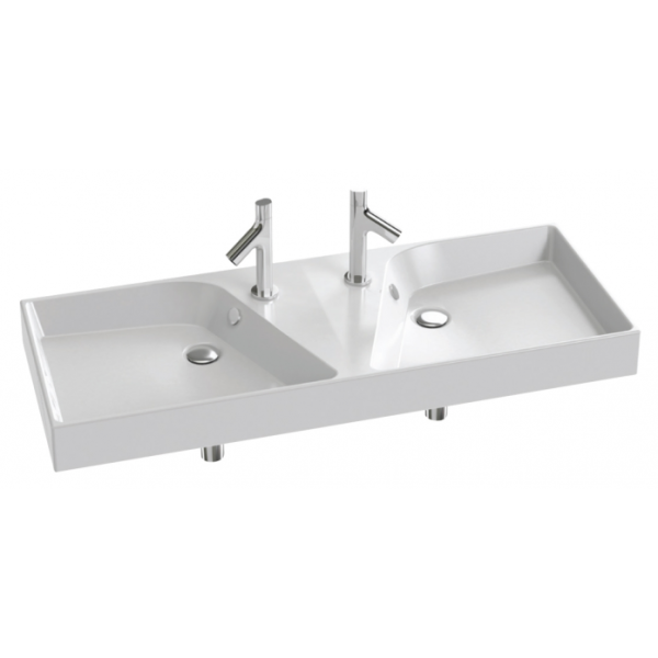 Раковина Jacob Delafon RYTHMIC EXM112-Z-00 двойной /120х46/ (бел)