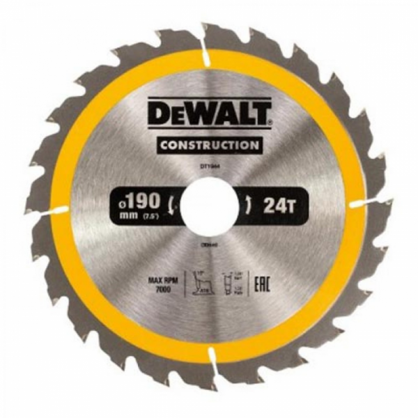 Пильный диск DeWalt Construction 190х30мм 24ATB DT1944-QZ