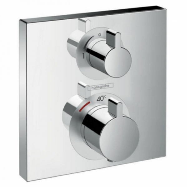 Смеситель для ванны и душа Hansgrohe Ecostat Square 15712000 хром