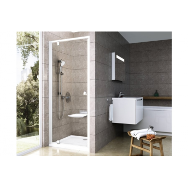 Душевая дверь Ravak Pivot PDOP1-80 блестящая + стекло транспарент 03G40C00Z1