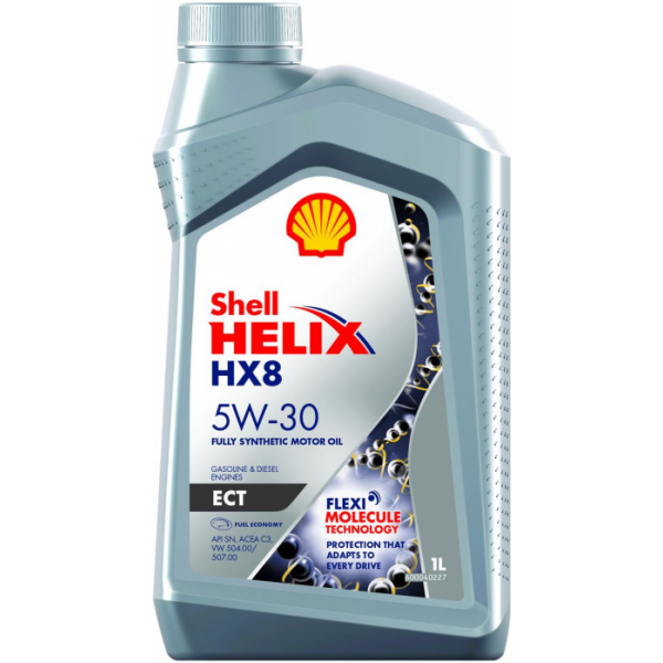 Масло моторное синтетическое SHELL Helix HX8 ECT 5W30 1 л 550048036