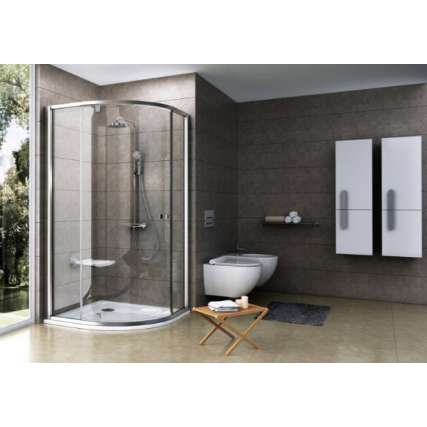 Душевой уголок Ravak Pivot PSKK3-100 сатин+транспарент 376AAU00Z1