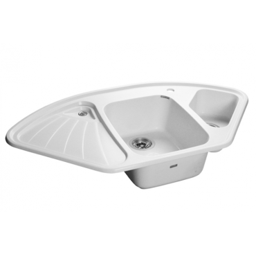 Кухонная мойка GranFest Corner GF-C-1040E мрамор иней Кухонная мойка GranFest Corner GF-C-1040E мрамор иней