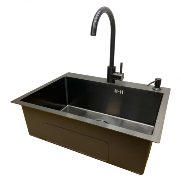 Кухонная мойка Emar EMB-119 PVD Nano Dark