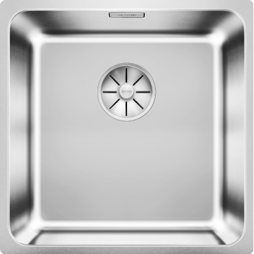 Кухонная мойка Blanco SOLIS 400-U InFino нержавеющая сталь полированная 526117 (без вентиля 234073)