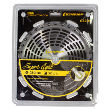 Нож с зубцами из твердого сплава Champion Super Light 32/230/25,4 C5204 Нож с зубцами из твердого сплава Champion Super Light 32/230/25,4 C5204