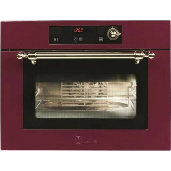 Комбинированный духовой шкаф ILVE 645-SCHSW/BUG бургунди (ручки латунь)