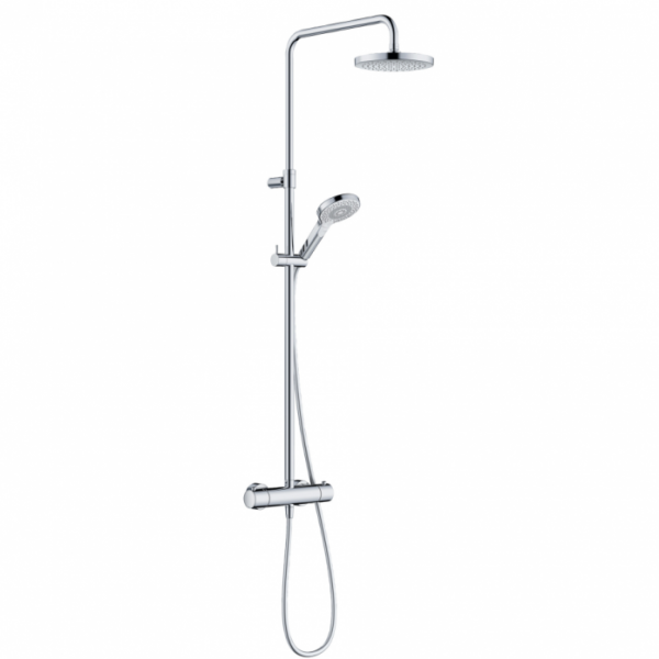 Душевая система с термостатом Kludi DIVE DUAL SHOWER SYSTEM 690790500 хром