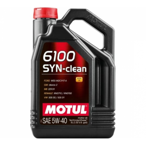 Моторное масло MOTUL 6100 SYN-CLEAN 5w40 (5л) 111692 26308