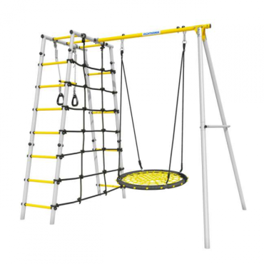 Дачный комплекс Romana D1 + ГНЕЗДО качели-гнездо 80 см 103.31.06 серый/жёлтый СГ000006104