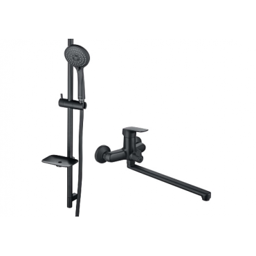 Комплект для душа AQUATEK Вега AQ1033MB матовый черный