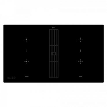 Индукционная варочная панель с вытяжкой Kuppersbusch KMI 9850.0 SR Black Velvet