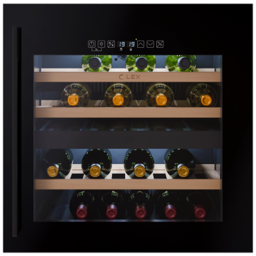 Винный шкаф Lex LWD6036BL dual zone S