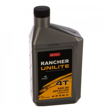 Масло минеральное Rezer Rancher UNILITE 4-тактное минеральное SAE 30 API SJ/CF 0.946 л REZOIL 03.008.00020