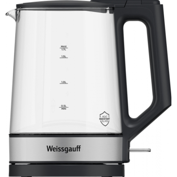 Чайник электрический Weissgauff WK 1700 EcoGlass Graphite