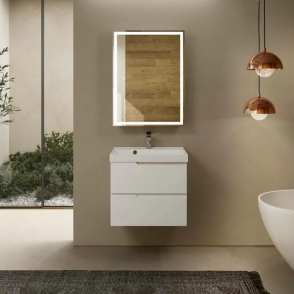 Тумба под раковину AQUAME S3 AQM900360WH белый глянец